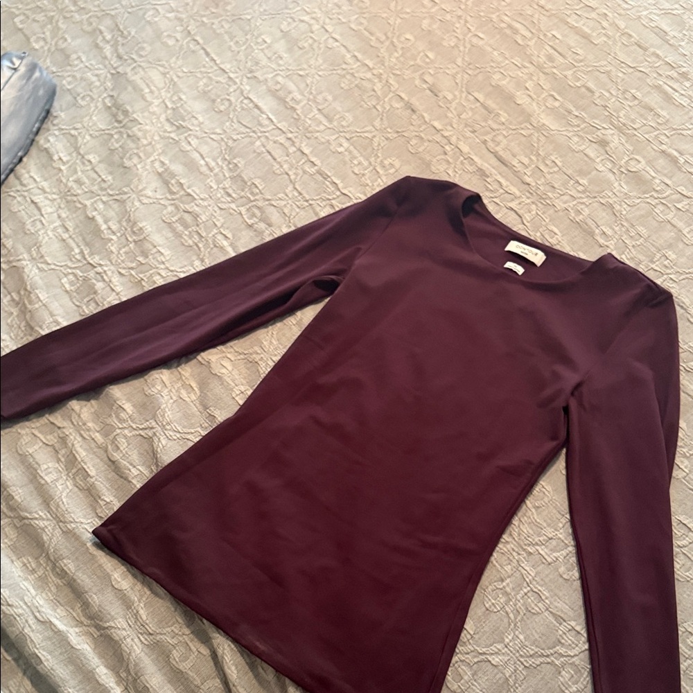 Elegant Purple Long Sleeve Women's Top